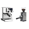 Rancilio Silvia BC PID, white + Eureka Mignon Libra 65 All Purpose, CR grey
