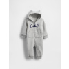 GAP Baby overal Fleece Sivá 6-12M Sivá Sivá