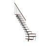 Minka STAIRS Lomené modulové schodisko Style Turn orech/sivá, 304,2 cm
