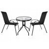 Gardlov 23461 Balkónový set stôl + 2 stoličky čierny