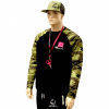 Tričko LK Baits Dlhý Rukáv Unisex Čierne/Camo Veľkosť L