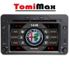 TomiMax Alfa Romeo Android 14 autorádio s WIFI, GPS, USB, BT HW výbava: 4 Core 2GB+16GB PX HIGH