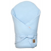 Mušelínová zavinovačka s výstužou na zaväzovanie, Baby Nellys, 75x75cm, svetlo modrá