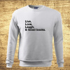 Live, Love, Laugh and good books, Barva Bílá, Velikost S Bezvatriko.cz 502111
