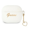 Kryt Guess Case Apple Airpods 3 Gua3Lschsh (Silicone Charm Heart Collection) White