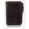 Pánska Kožená Peňaženka na Karty Visconti HT4 v Tmavohnedej Farbe - Tradícia a Modernosť s RFID Ochranou