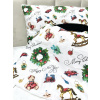 INTERMEDIC SK Set Intermedic do kočíka Vianočná Teddy/minky biela 100x75/40x30 cm