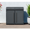 Westmann Moderna oceľový box pre odpadkové koše 2x240l, antracit 83 x 139 x 135 cm, WMJGBAC214A-2 Westmann