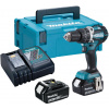 Makita Aku bezuhlíkový príklepový skrutkovač Li-ion LXT 18V 3,0 Ah, Makpac DHP484RFJ