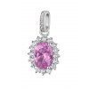 Brosway Elegantný strieborný prívesok Fancy Vibrant Pink FVP13
