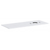 Hansgrohe Xilesa E - Doska pod umývadlo, 138x55 cm, výrez vpravo, matná biela 54279700