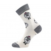 Ponožky merino Voxx Vlnienka biele ovečky Veľkosť ponožiek: 39-42 EU EUR
