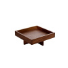 Playground Playground Ananti podnos 18x18 cm orech, na podstavci