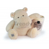 Plyšový hroch s dekou Ocher Hippo Chill Histoire d’ Ours béžový 45 cm od 0 mes