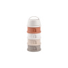 Beaba Súprava téglikov na sušené mlieko / desiatu Cotton White / Terracotta biela