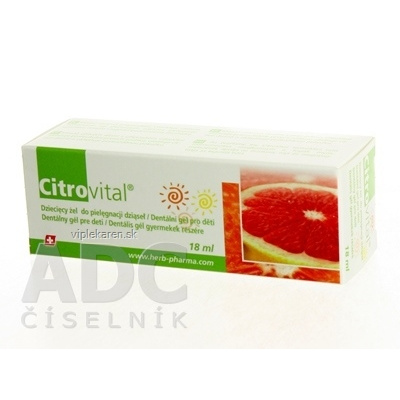 Herb Pharma Citrovital Dentálny gél pre deti 18 ml