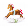 Dekorácia MagicHome Vianoce, Candy Line Perníkový hojdací koník, 30x12x26 c