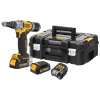 DCF414E2GT DEWALT AKU BEZUHLÍKOVÁ NÝTOVAČKA,2 X AKUMULÁTOR 1,7AH POWERSTACK, NABÍJEČKA, KUFR T-STAK