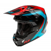 Prilba FORMULA CP, FLY RACING - USA (červená/čierna/modrá, veľ. M)