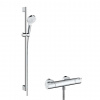 Hansgrohe Crometta Sprchový set Vario s termostatom Ecostat 1001 CL, 2 prúdy, biela/chróm 27812400-HG