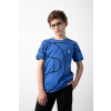 Detské bavlnené tričko Coccodrillo modrá farba, s potlačou, ACADEMY BOY JUNIOR ZC5143202ABJ 134