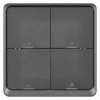 Vypínač EMOS GoSmart IP-2004ZB, ZigBee 3.0, 4-tlačítkový (H5016) sivý