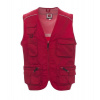 PAYPER POCKET 000187-0054 / Letná vesta - červená XXXL