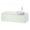 DURAVIT White Tulip závesná skrinka pod umývadlo na dosku vpravo, 1 zásuvka, 1300 x 550 x 408 mm, biela matná, WT4977R3636