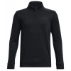 Chlapčené mikiny Under Armour Boys' Armour Fleece 1/4 Zip - black - Čierny (M)