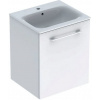Geberit Selnova Square Umývadlová skrinka 635x538x480mm, s umývadlom, 1 dvierka,Biela lesk GEB 501.248.00.1