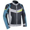 Bunda DAKAR D2D AIR, OXFORD (stříbrná/modrá/fluo, vel. 5XL)