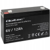 Akumulátor Qoltec 53048 6V 12 Ah čierny