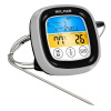 HELMER digitální vpichový kuchyňský teploměr TM 23/ LCD displej/ - 20 až 300 °C/ černo-stříbrný HLMTM23