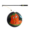 Rappa Lampion Halloween tekvica 25 cm so svietiacou paličkou 50 cm