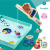 Chytanie magnetickou udicou cez otvor: Fuzzyfish - Djeco