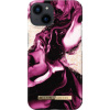iDeal of Sweden, Ochranné pouzdro pro iPhone 13 design Golden Ruby Marble, růžové