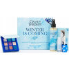 Makeup Revolution London X Game Of Thrones odtieň Winter Is Coming sada paletka očných tieňov Game Of Thrones 7,2 g + fixačný sprej Game Of Thrones 100 ml + umelé mihalnice Game Of Thrones 1 pár + les