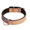 COBBYS PET Obojok z brúsenej pravej kože hnedý podšitý čiernou pravou kožou 35cm/20mm (COBBYS PET Obojok z brúsenej pravej kože hnedý podšitý čiernou pravou kožou 35cm/20mm)