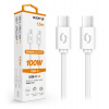 Aligator DATKP47 Dátový POWER 5A USB-C - USB-C, 100W, 1,5m, bílý (DATKP47)