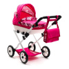 NEW BABY Detský kočík pre bábiky COMFORT ružový kvety 77x45x77 ružová