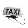 Biela TAXI LED lampa na magnet, zástrčka zapaľovača, napájanie na 12V maják
