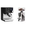 Rancilio Silvia BC PID, black + Eureka Mignon Specialita Compatto, CR chrome