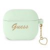 Kryt Guess Case Apple Airpods 3 Gua3Lschsn (Silicone Charm Heart Collection) Green