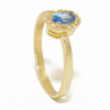 585 zlatý prsteň akvamarín cubic Zirconia (585 zlatý prsteň akvamarín cubic Zirconia)