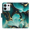 Flip pouzdro iSaprio - Xiaomi Redmi Note 13 Pro 5G / Poco X6 5G - Blue Flowers 02 - kapsičky na karty (Knížkový flip kryt, obal, pouzdro iSaprio na mobil Xiaomi Redmi Note 13 Pro 5G / Poco X6 5G - Blu