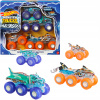 Hot Wheels Monster Trucks Power Smashers tahač a truck 4 vozidla v balení HYJ29