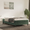 vidaXL Matrac s taštičkovými pružinami tmavozelený 120x200x20 cm zamat - Zelená - 114092-192850