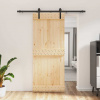 zahrada-XL Posuvné dvere so sadou kovania 85x210 cm borovicový masív 3202973