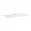 Hansgrohe Xelu Q - Doska pod umývadlo 98x55 cm, výrez uprostred, lesklá biela 54121050