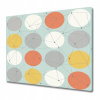 Sklenená doska retro geometrický vzor 60x52 cm (Sklenená doska retro geometrický vzor 60x52 cm)